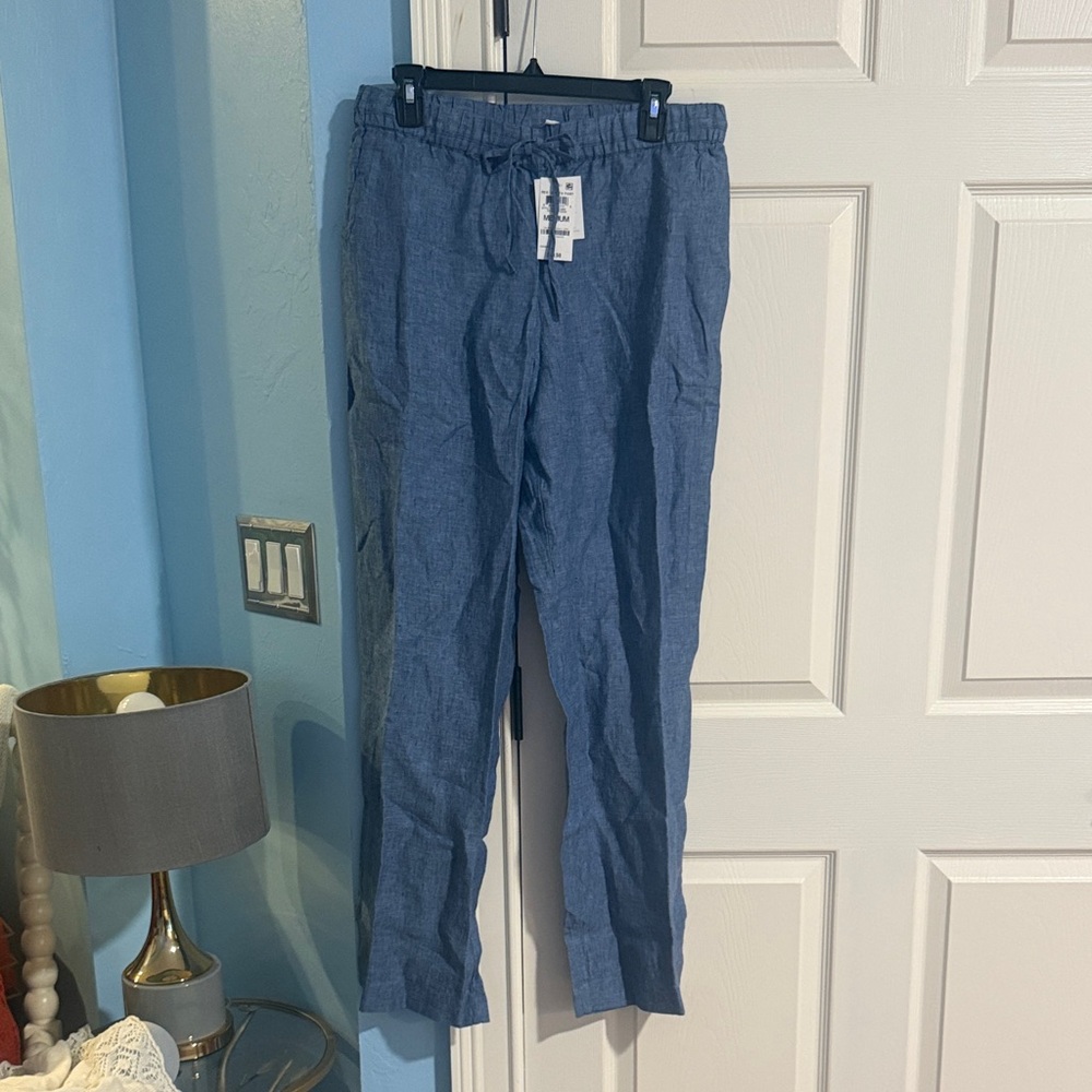 2/$30 Charter Club 100% linen pants sz.M